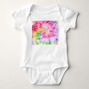Zomerwervelingen: pastel Stropdas-kleurpatroon Romper