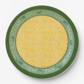 Zomerwiel van het jaar papieren bordje (Voorkant)