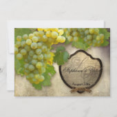  zomerwijn Country Vineyard Rustieke bruiloft Kaart (Achterkant)