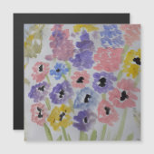 Zomerwilde bloemen Magnetische Kaart (Voorkant / Achterkant)