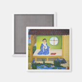 zomerwindmolens magneet (Voorkant / Achterkant)