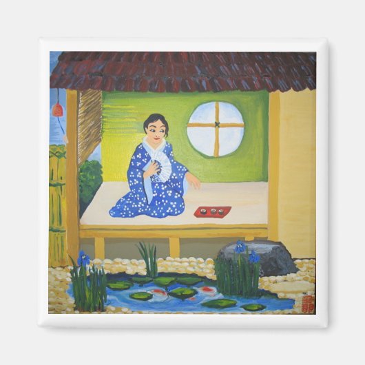 zomerwindmolens magneet (Voorkant)