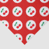  zomerwitte en rode kersen tissuepapier (Detail)