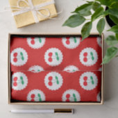  zomerwitte en rode kersen tissuepapier (Geschenk)