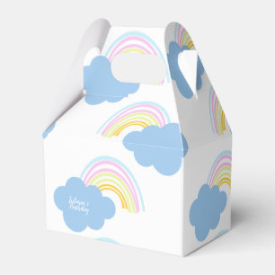 Zomerwolk Regenboog Pastel Krabbel Doodle    Bedankdoosjes