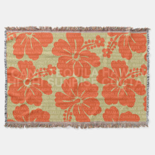 Zomerwoorden Cocktails en Hibiscus Dekens Deken