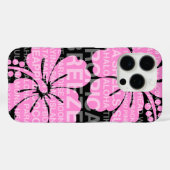 Zomerwoorden Hawaiian Hibiscus Pink Case-Mate iPhone Case (Achterkant (horizontaal))