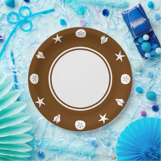 Zomerzeeschelpen in Chocolate Paper Bord (Feest)