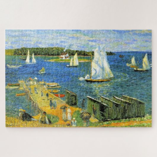 Zomerzeilboten in Mahone Bay in Canada Legpuzzel (Horizontaal)