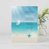 Zomerzeiluitnodiging Kaart (Staand voorkant)