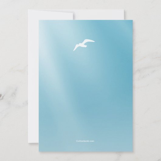 Zomerzeiluitnodiging Kaart (Achterkant)