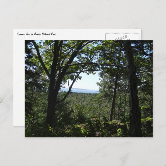 Zomerzicht in Acadia National Park Briefkaart (Voorkant / Achterkant)
