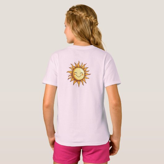 Zomerzon strandstoel zonnebril rode Teenslippers T-shirt (Achterkant volledig)