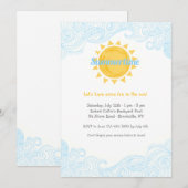 Zomerzon uitnodiging (Voorkant / Achterkant)