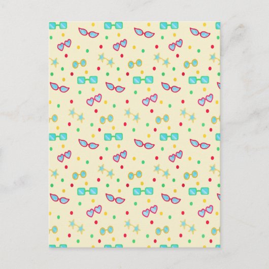  zomerzonde Star Polka Dot Briefkaart (Voorkant)