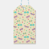  zomerzonde Star Polka Dot Cadeaulabel (Voorkant)