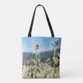 Zomerzonnebloemen.... Tote Bag (Achterkant)