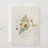 zomerzonnebloemen — Uitnodiging voor een schoeise (Achterkant)