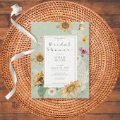  zomerzonnebloemen — Uitnodiging voor een schoeise