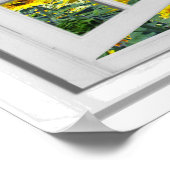 Zomerzonnebloemen Uitzicht Fake Window Poster (Hoek)