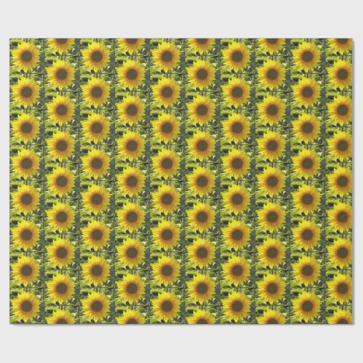 Zomerzonnebloemen Verpakkingspapier Cadeaupapier (Vlak)