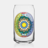 Zomerzonneschijn Blikvorm Glas (Achterkant)
