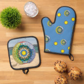 Zomerzonneschijn Ovenwant & Pannenlap Set (Top down)