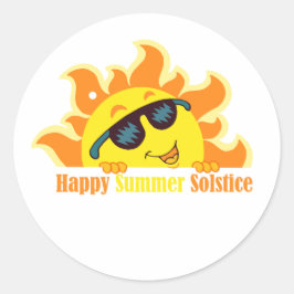 Zomerzonnewende 2024 ronde sticker