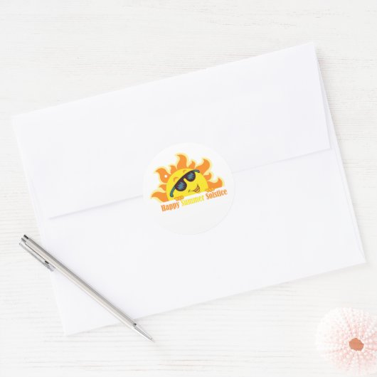 Zomerzonnewende 2024 ronde sticker (Envelop)