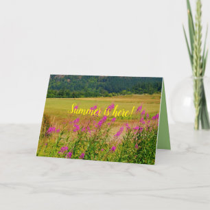 Zomerzonnewende, de zomer is hier Natuur Kaart