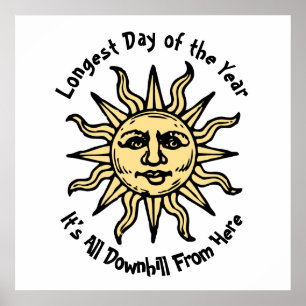 Zomerzonnewende Gedicht Poster