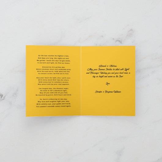 Zomerzonnewende Kaart (Binnen)