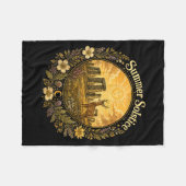 Zomerzonnewende Litha Midsummer Overvloed Groei Fleece Deken (Voorkant (Horizontaal))