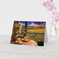 Zomerzonnewende Mystieke Thee en Zonnebloemen Mooi