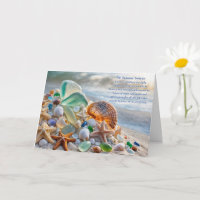 Zomerzonnewende Oceaanstrand Schelpen Zee Glas