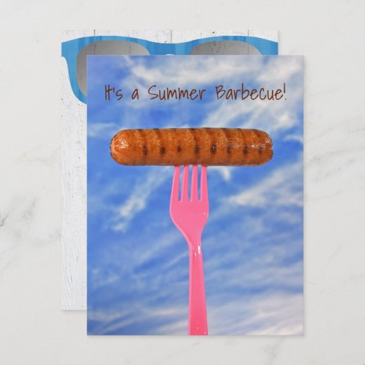 zomerzonnewende partij kaart (Voorkant / Achterkant)