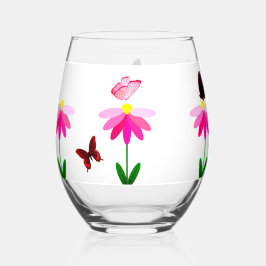 Zomerzonnewende Stemless wijnglas Wijnglas Zonder Voet