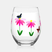 Zomerzonnewende Stemless wijnglas Zonder Voet (Rechts)