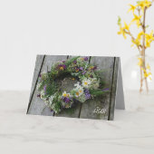 Zomerzonnewende wenskaart kaart (Gele Bloem)