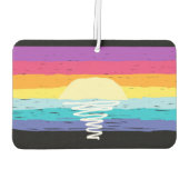 Zomerzonsondergang Auto Luchtverfrisser (Black Mul (Achterkant)