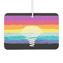 Zomerzonsondergang Auto Luchtverfrisser (Black Mul