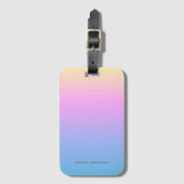 Zomerzonsondergang Gradient & Naam Bagagelabel (Voorkant (verticaal))