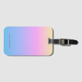 Zomerzonsondergang Gradient & Naam Bagagelabel (Voorkant (horizontaal))