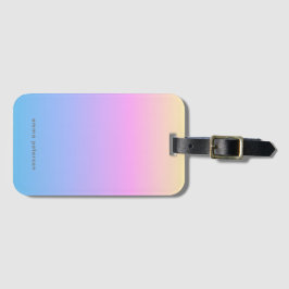 Zomerzonsondergang Gradient & Naam Bagagelabel