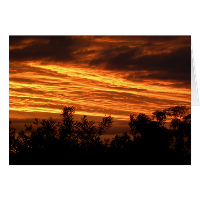 zomerzonsondergang in Canberra (Voorkant Horizontaal)