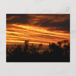 zomerzonsondergang in Canberra Briefkaart