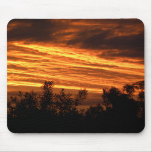 zomerzonsondergang in Canberra Muismat