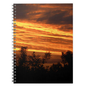 zomerzonsondergang in Canberra Notitieboek