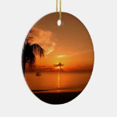 Zomerzonsondergang Keramisch Ornament (Rechts)