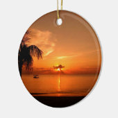 Zomerzonsondergang Keramisch Ornament (Links)